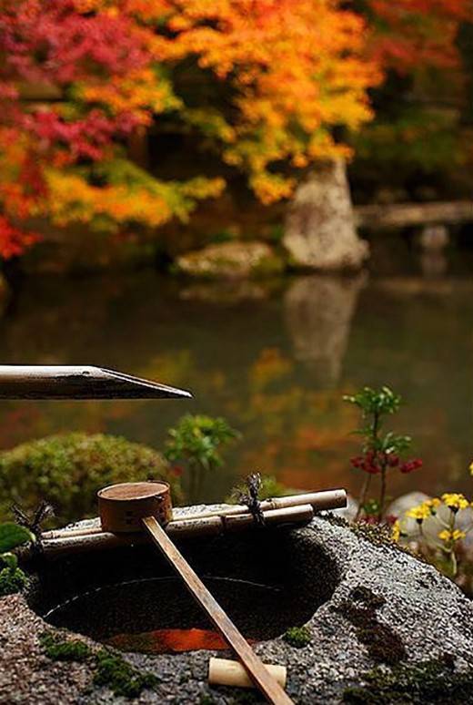 日本庭院之洗手钵